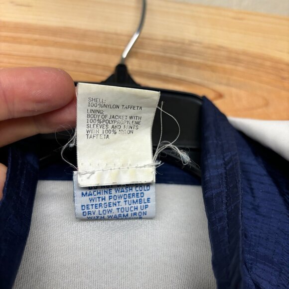 Vintage Asics Gore Tex Windbreaker Jacket Womens Large Blue Full Zip Running - Picture 4 of 16